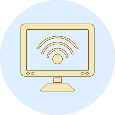 Bilgisayar. Web simgesi basit illüstrasyon