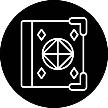 Moda tarzı izole edilmiş arkaplanda kitap simgesi