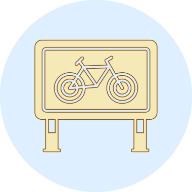 bisiklet simgesi, modern vektör çizimi