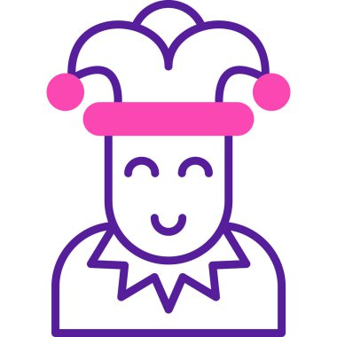 Şef simgesinin vektör illüstrasyonu