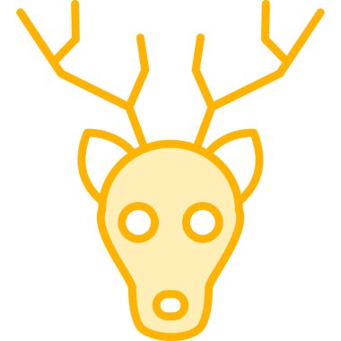 Moda tarzında izole edilmiş geyik simgesi