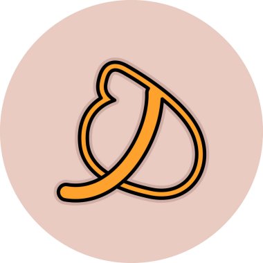 Bir çift kırmızı rengin vektör illüstrasyonuName