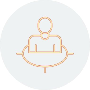 İnsan simgesinin vektör illüstrasyonu