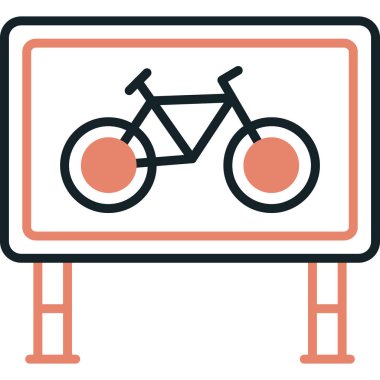 Bisiklet. Web simgesi basit illüstrasyon