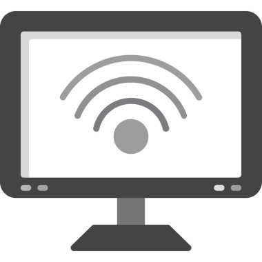 dizüstü bilgisayar simgesi, basit vektör illüstrasyonu