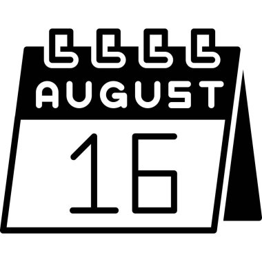 Bir takvimin ve 15 Ağustos 'un çizimi