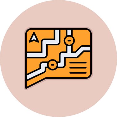 Harita işaretleyici vektör illüstrasyonuName