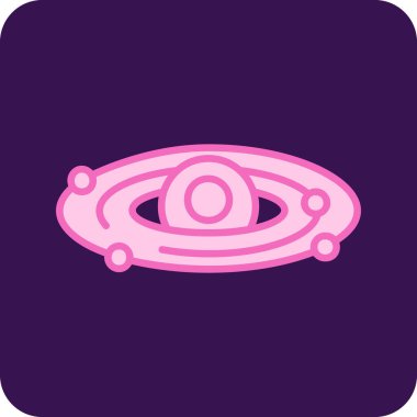 Mars 'ın gezegen simgesini beyaz arka planda izole ettim. Gezegen gezgini, ay yürüyüşü işareti. Gezegenler için uzaylı, Satürn. vektör.