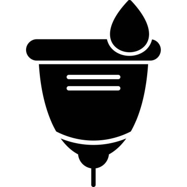 Tek bir su damlasının vektör çizimi