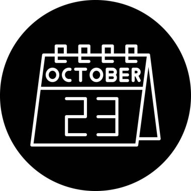 Ekim 2 st simgesi, vektör illüstrasyonu