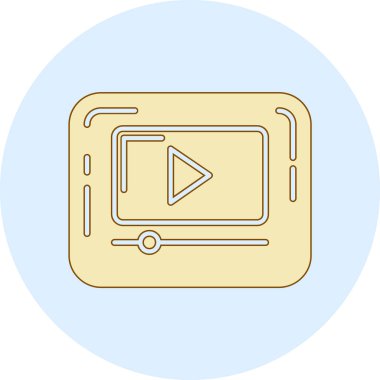 Modern b 'nin vektör illüstrasyonu film simgesinden yoksun