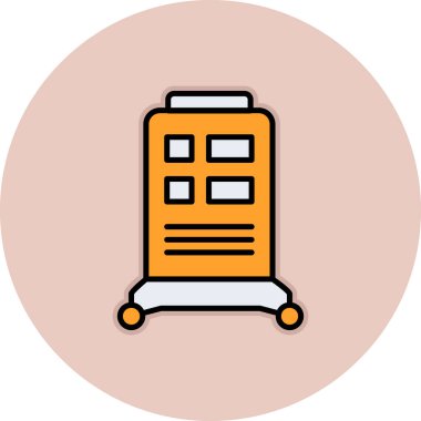 Bina. Web simgesi basit illüstrasyon