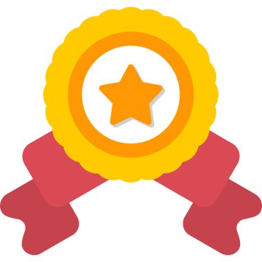 ödül ödülü simgesi düz stil