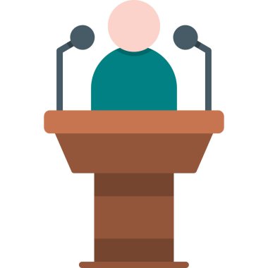 Düz podyum kürsüsü simgesi