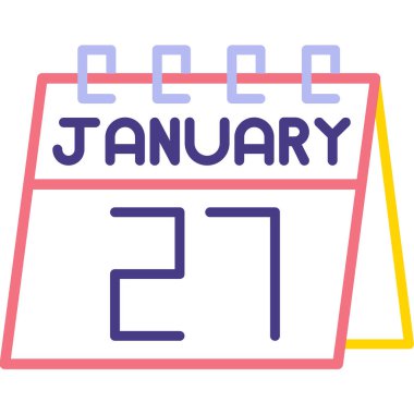 28 Şubat, 28 ay takvim, beyaz arkaplanda basit bir takvim simgesi. Kış takvimi zamanı. Web konsept dizaynının takvimi