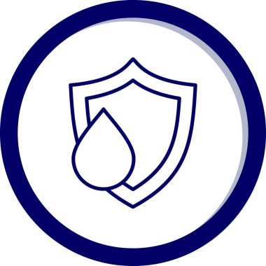 Kalkan. Web simgesi basit illüstrasyon