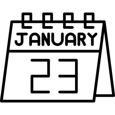 Takvim simgesi, vektör çizimi