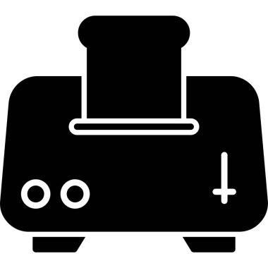 Bir araba simgesinin vektör illüstrasyonu