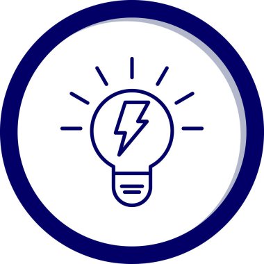 ampul simgesi, vektör illüstrasyonu