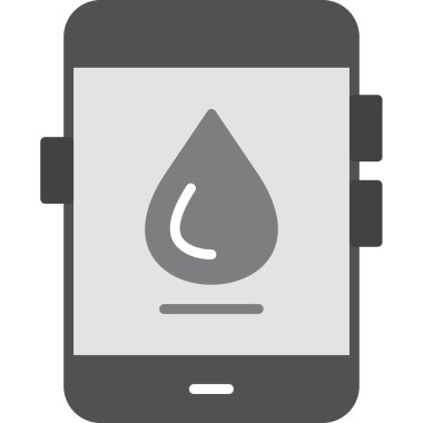 Cep telefonu simgesi, vektör illüstrasyonu