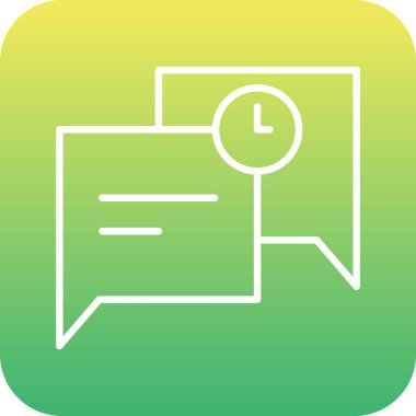 Vektör sohbet simgesi illüstrasyonu