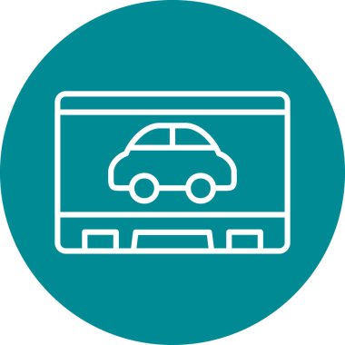 araba simgesi vektör illüstrasyonu