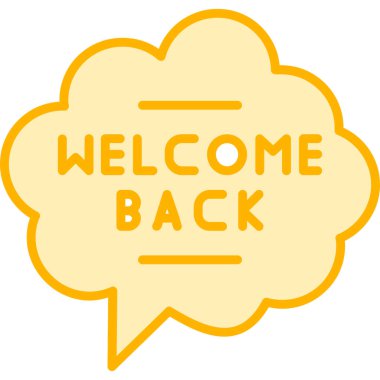 Arka tarafa hoş geldiniz, vektör illüstrasyonu