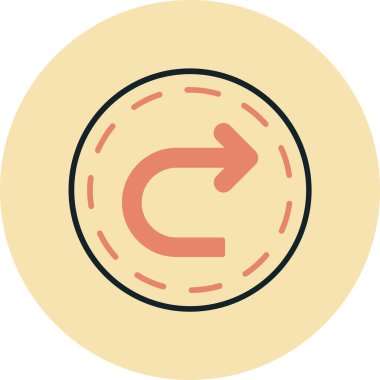 Oklar. Web simgesi basit illüstrasyon