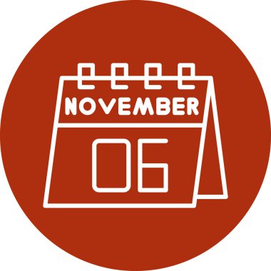 Takvim simgesinin vektör illüstrasyonu