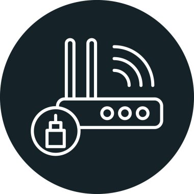 wifi vektör simgesi modern basit illüstrasyon