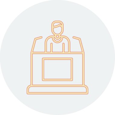 Modern eğitim ikonunun vektör illüstrasyonu