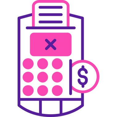 hesap makinesi simgesi vektör illüstrasyonu