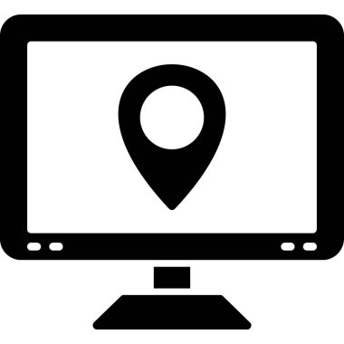 konum haritası konum simgesi ana hat biçiminde