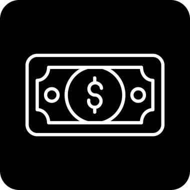 Dolar. Web simgesi basit illüstrasyon