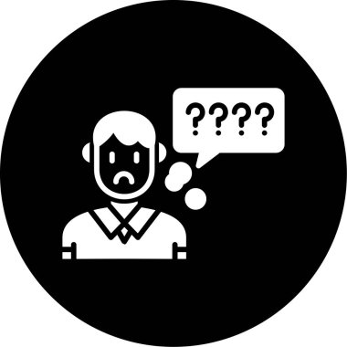 Üzücü simge vektör illüstrasyonu