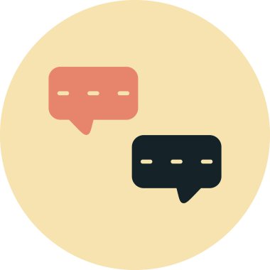 Sohbet simgesi vektör illüstrasyonu