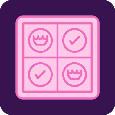 Taç simgesi, basit vektör illüstrasyonu