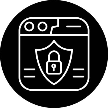 trend biçimi izole edilmiş güvenlik kilidi simgesi