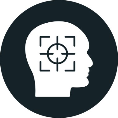 Moda Biçimli Beyin Simgesi İzole Arkaplan