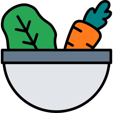 Havuç. Web simgesi basit illüstrasyon