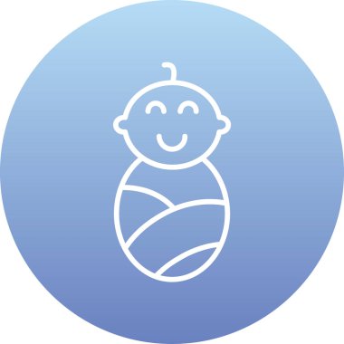 Bebeğim. Web simgesi vektör illüstrasyonu