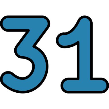 3 numaralı simge vektör illüstrasyonu