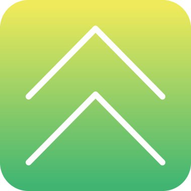 Benzersiz ok vektör çizgisi simgesi