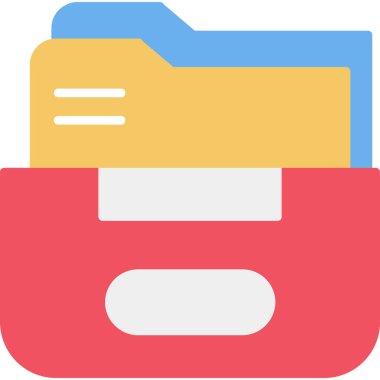 klasör simgesi. Basit tasarım