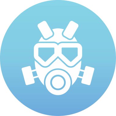 Bir covid maskesinin vektör çizimi - 19