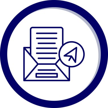 E- posta simgesinin vektör illüstrasyonu