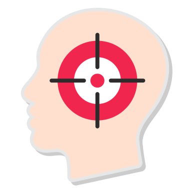 hedef simge vektör illüstrasyonu