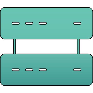 Abaküs web simgesi. Vektör çizim