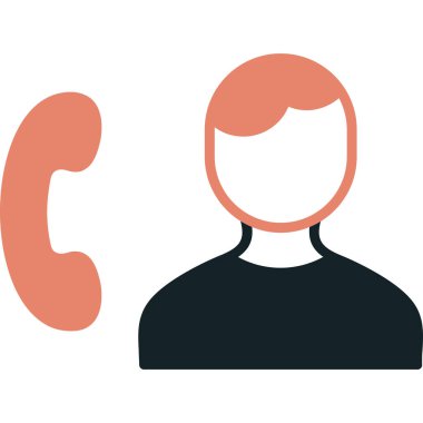 Çağrı merkezi ikon vektör illüstrasyonu