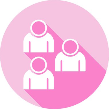 Çember içinde insan simgesinin vektör illüstrasyonu